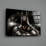 Cinematic-portrait panel bringing industrial gravity to a contemporary man cave