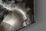 Batman artwork anchoring a wall with dark cinematic palette