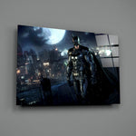 Cinematic-portrait panel bringing noir gravity to a contemporary home theater