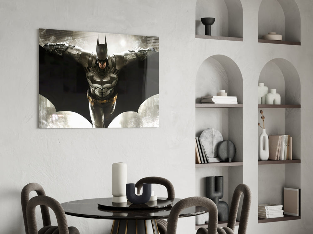 Batman panel adding editorial drama to a kids room