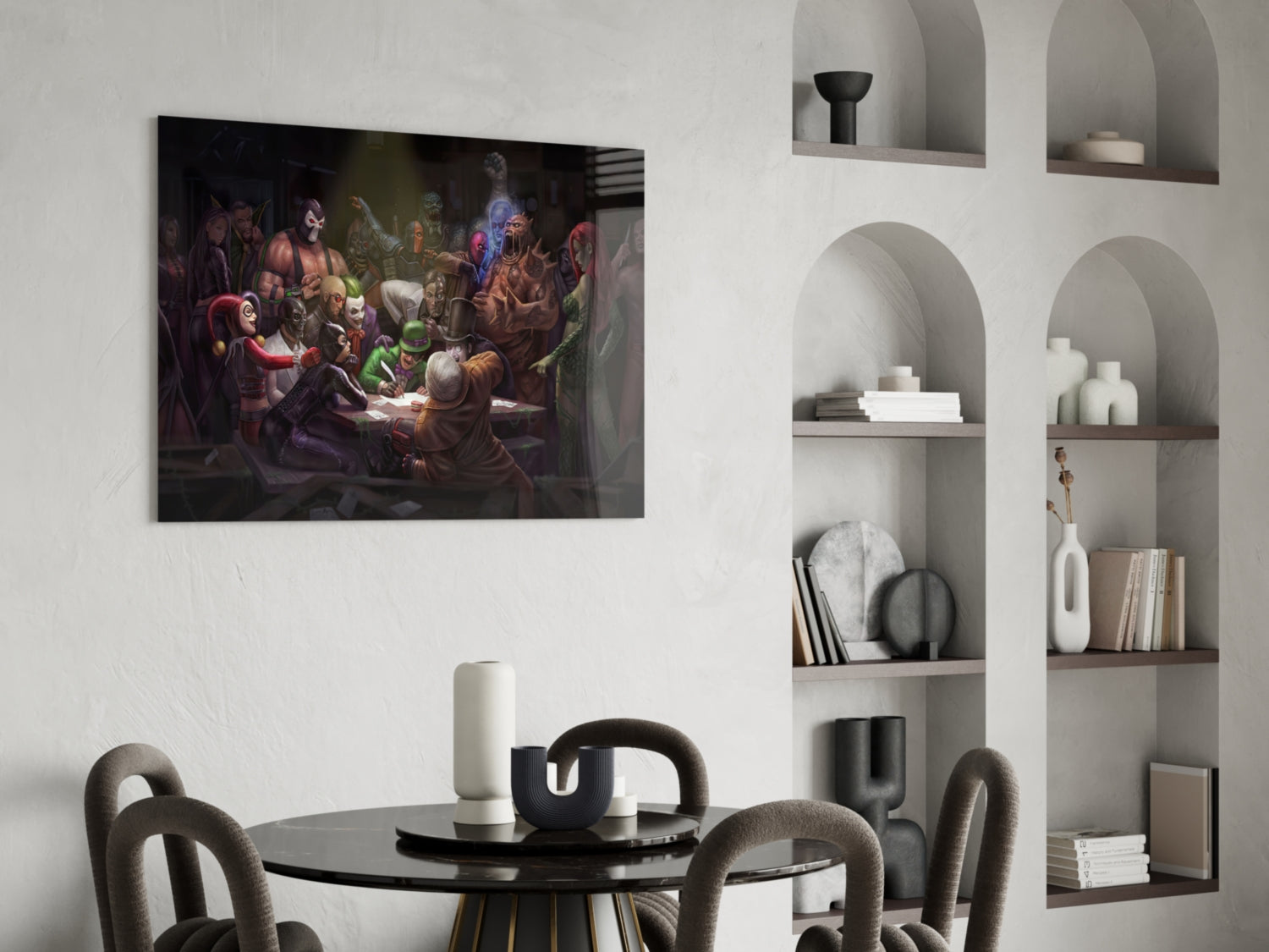 Letter to Batman Glass Art.