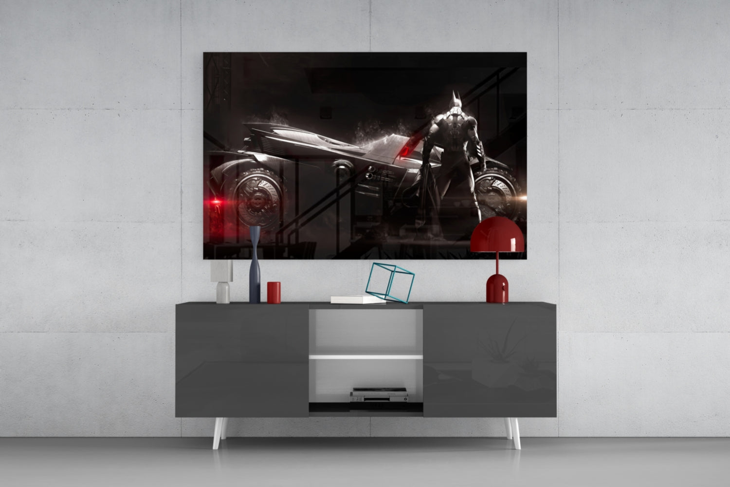 Batmobile Glass Art.