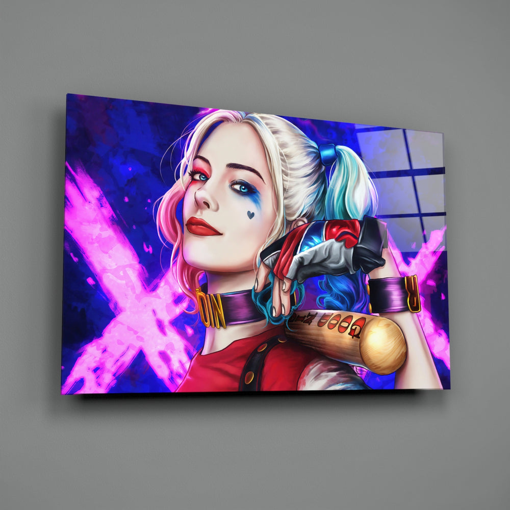 Pop-portrait panel bringing electric drama to a contemporary gaming lounge