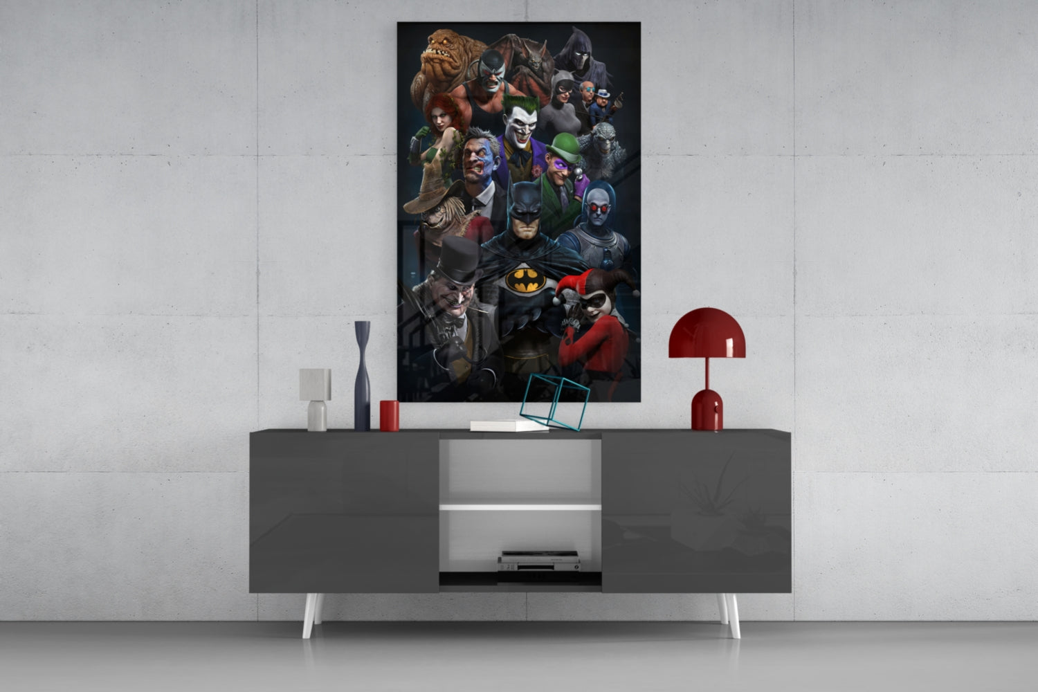 Batman Universe Glass Art.