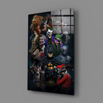 Collage-poster panel bringing iconic gravity to a contemporary man cave