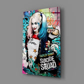 Pop-graffiti panel bringing electric whimsy to a contemporary gaming lounge