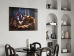 Marvel panel adding editorial whimsy to a gaming room