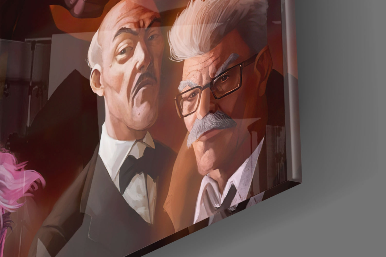 Batman and DC Characters Glass Art.