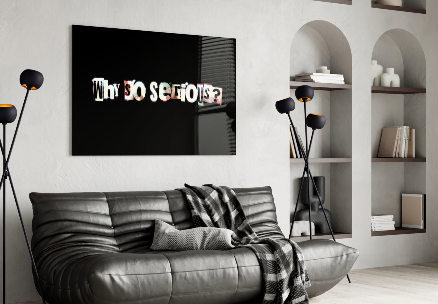 Why so Serious? Glass Art.