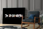 Why so Serious glass print enhancing a man cave with cinematic gravity