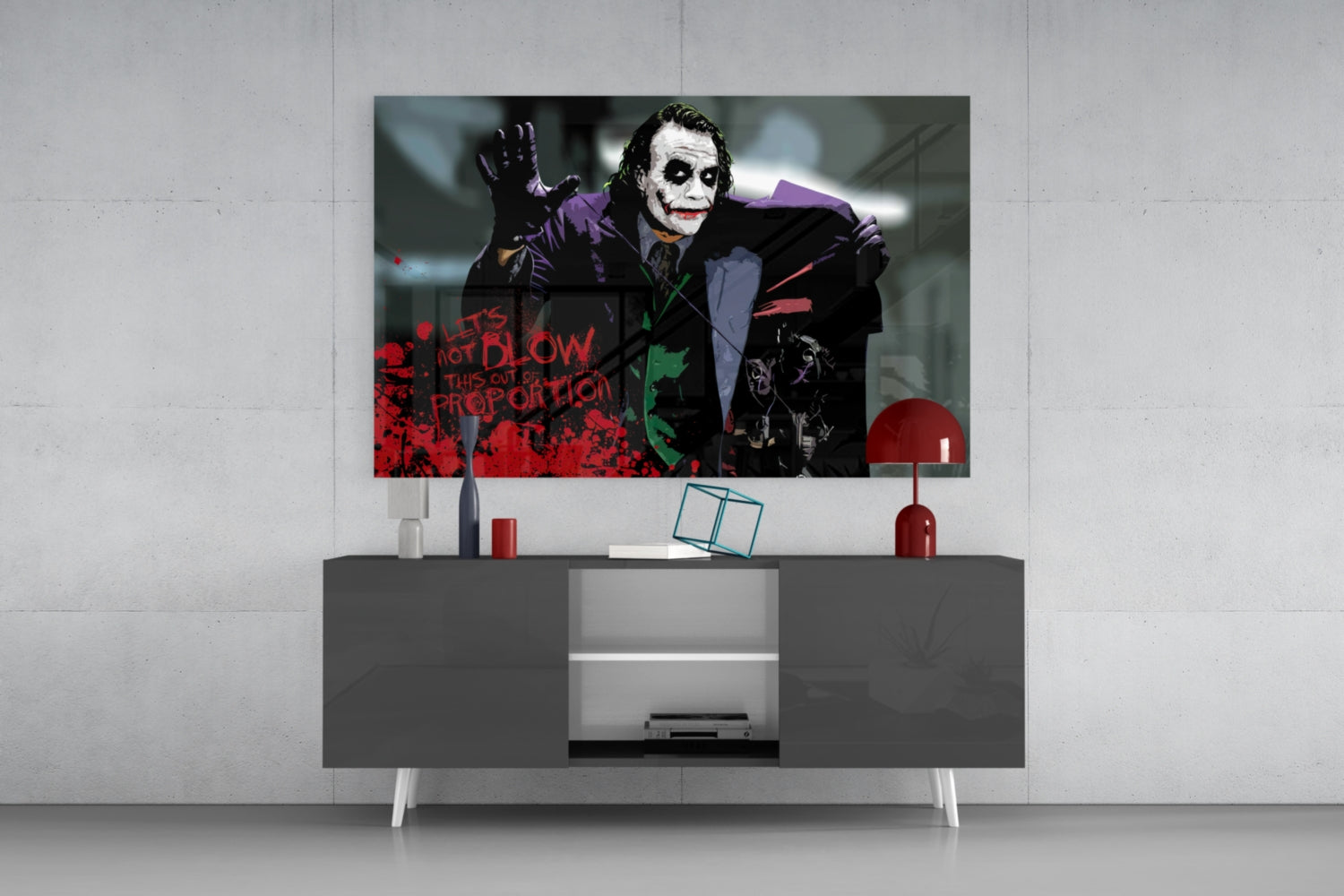 Joker Glass Art.