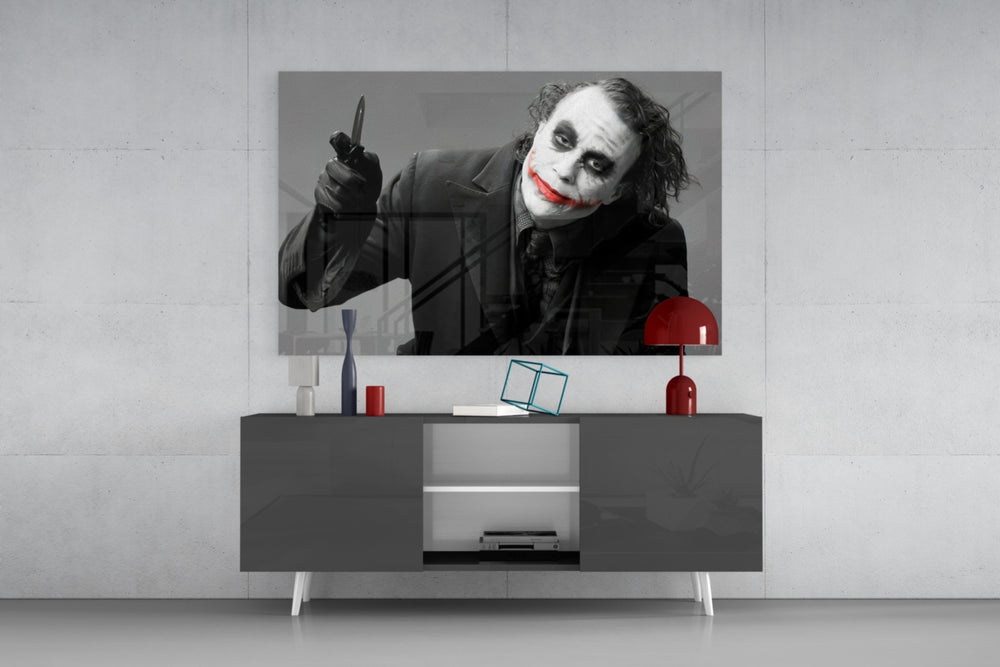 Joker panel catching low light to reveal its noir gravity