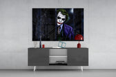 Joker panel catching low light to reveal its menacing gravity