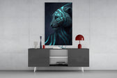 Neon Tiger panel catching screen glow to reveal its mystical glow
