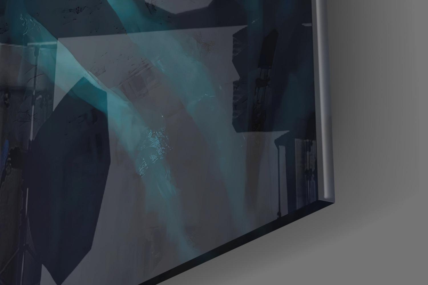 Neon Tiger Glass Art.