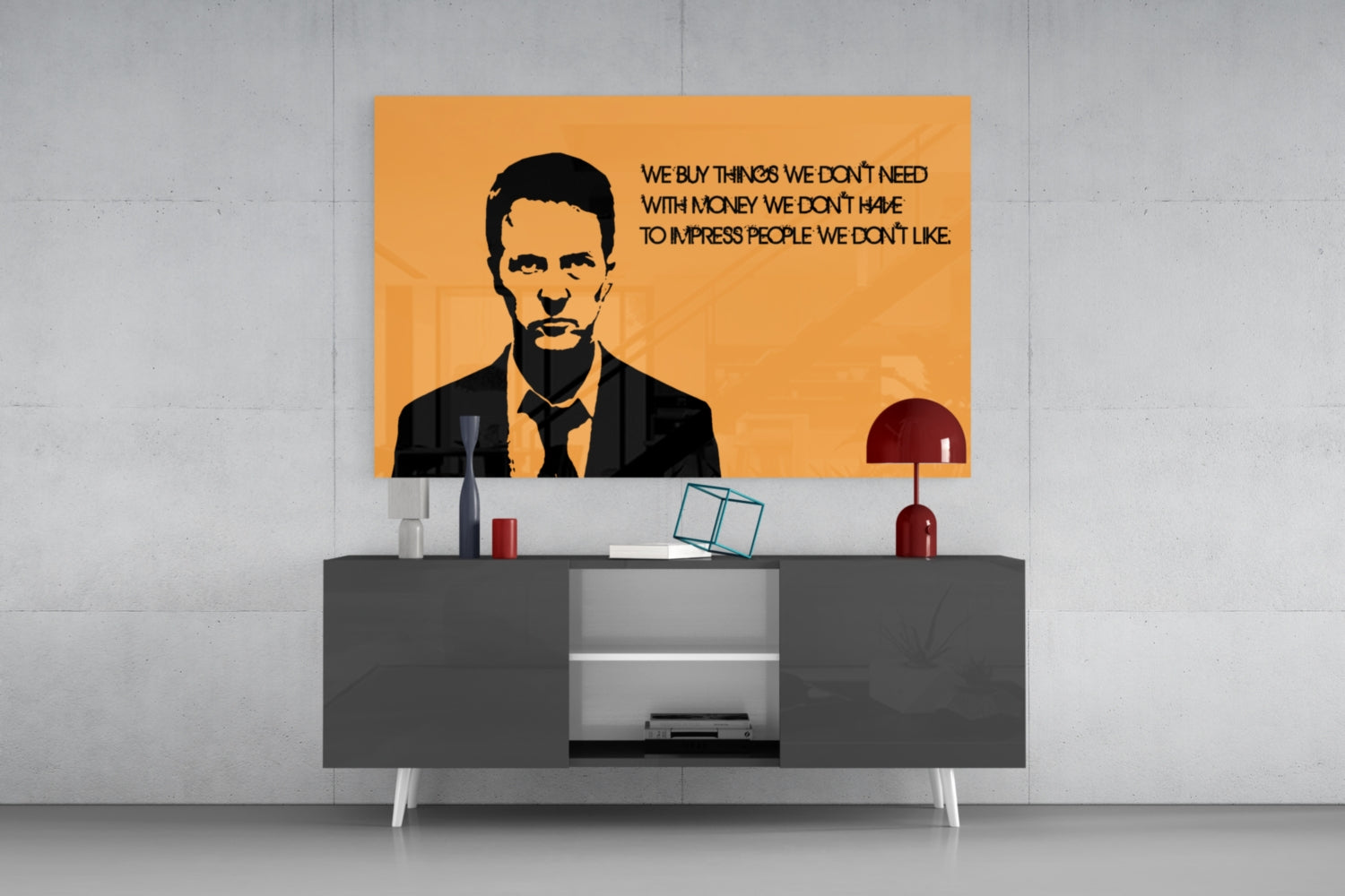 Fight Club Glass Art.