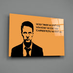 Pop-typography panel bringing biting candor to a contemporary office