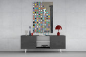 Dots panel catching daylight to reveal its playful gravity