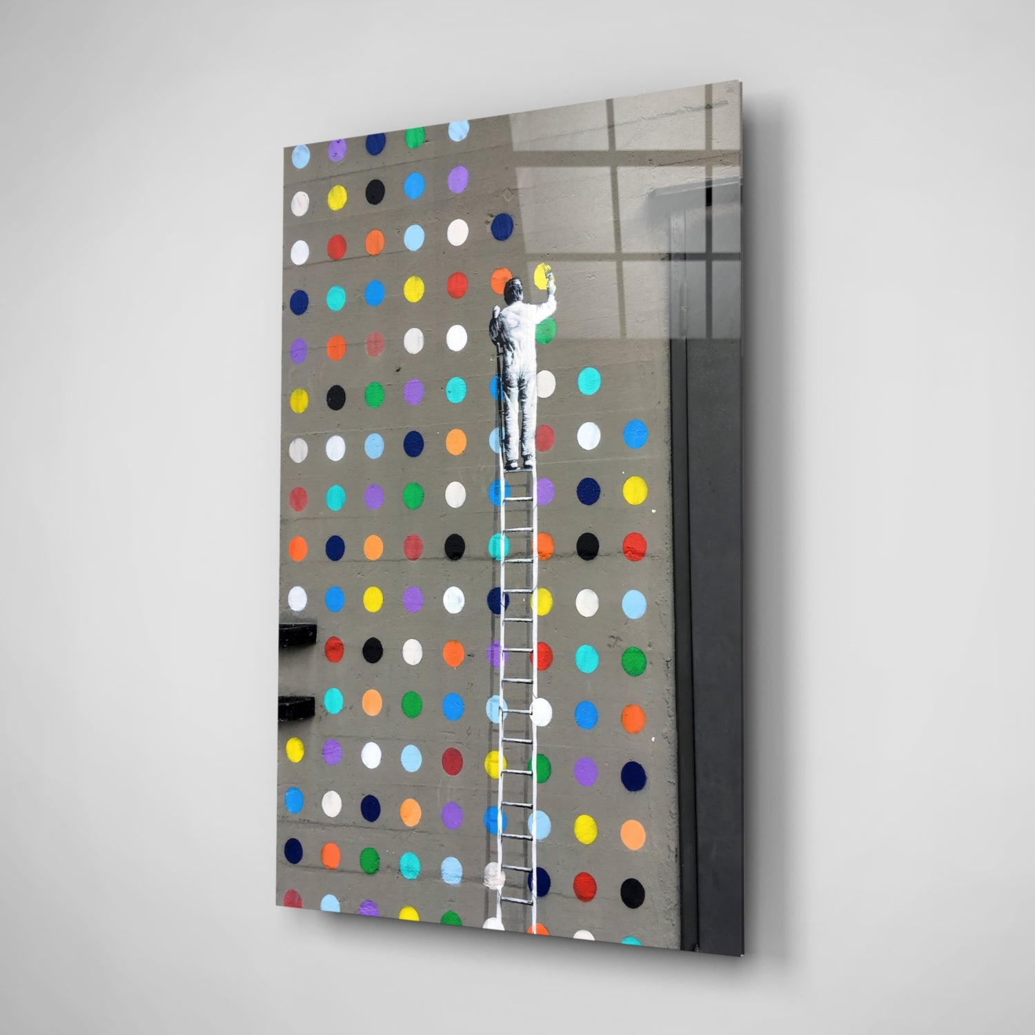 Dots Glass Art.