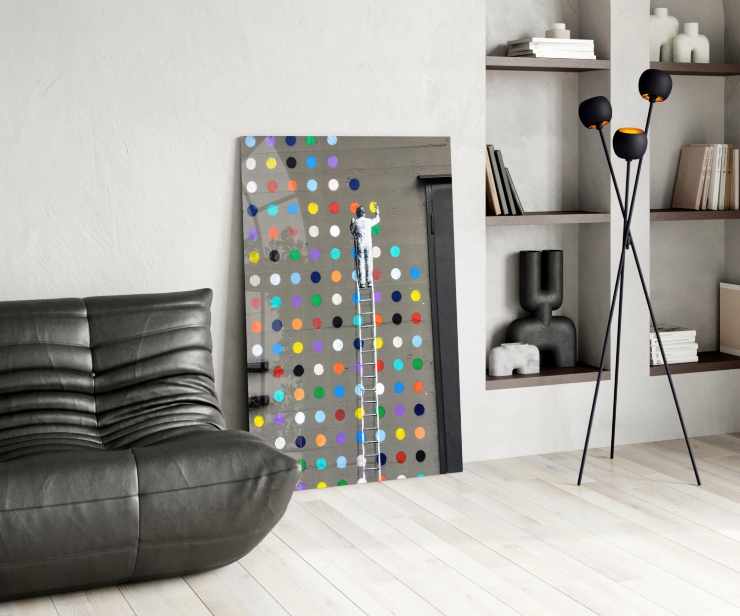 Dots Glass Art.