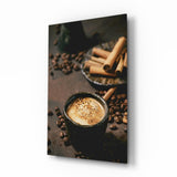 Cinnamon Coffee Glass Art.