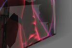 Squid Game artwork anchoring a wall with bold cinematic palette