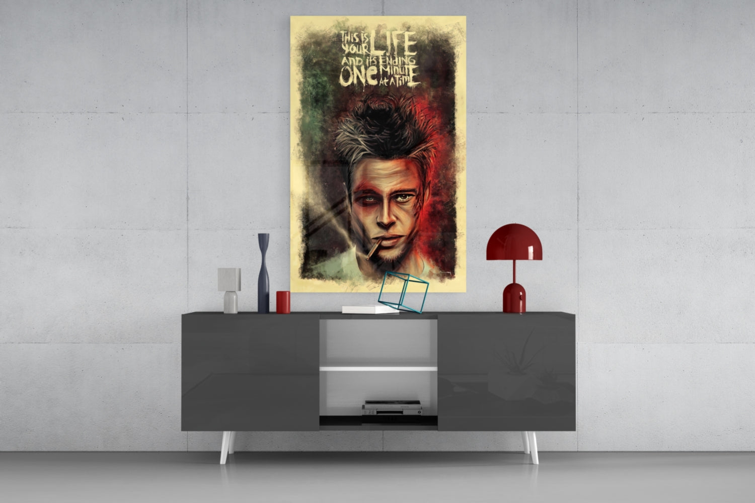 Fight Club Glass Art.