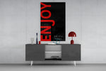Enjoy The Little Things panel catching low light to reveal its bold contrast