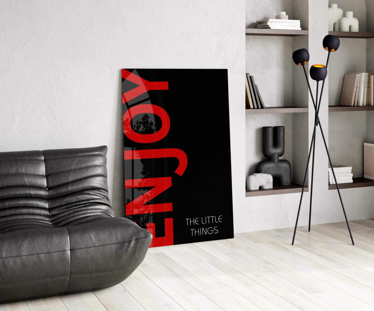 Enjoy The Little Things Glass Wall Art.