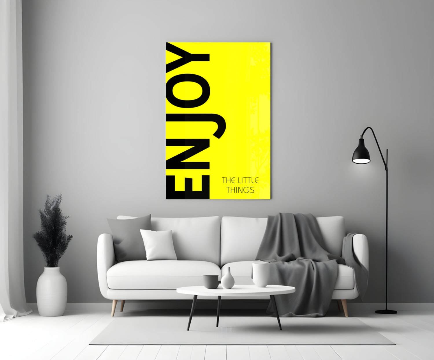 Enjoy The Little Things Glass Wall Art.