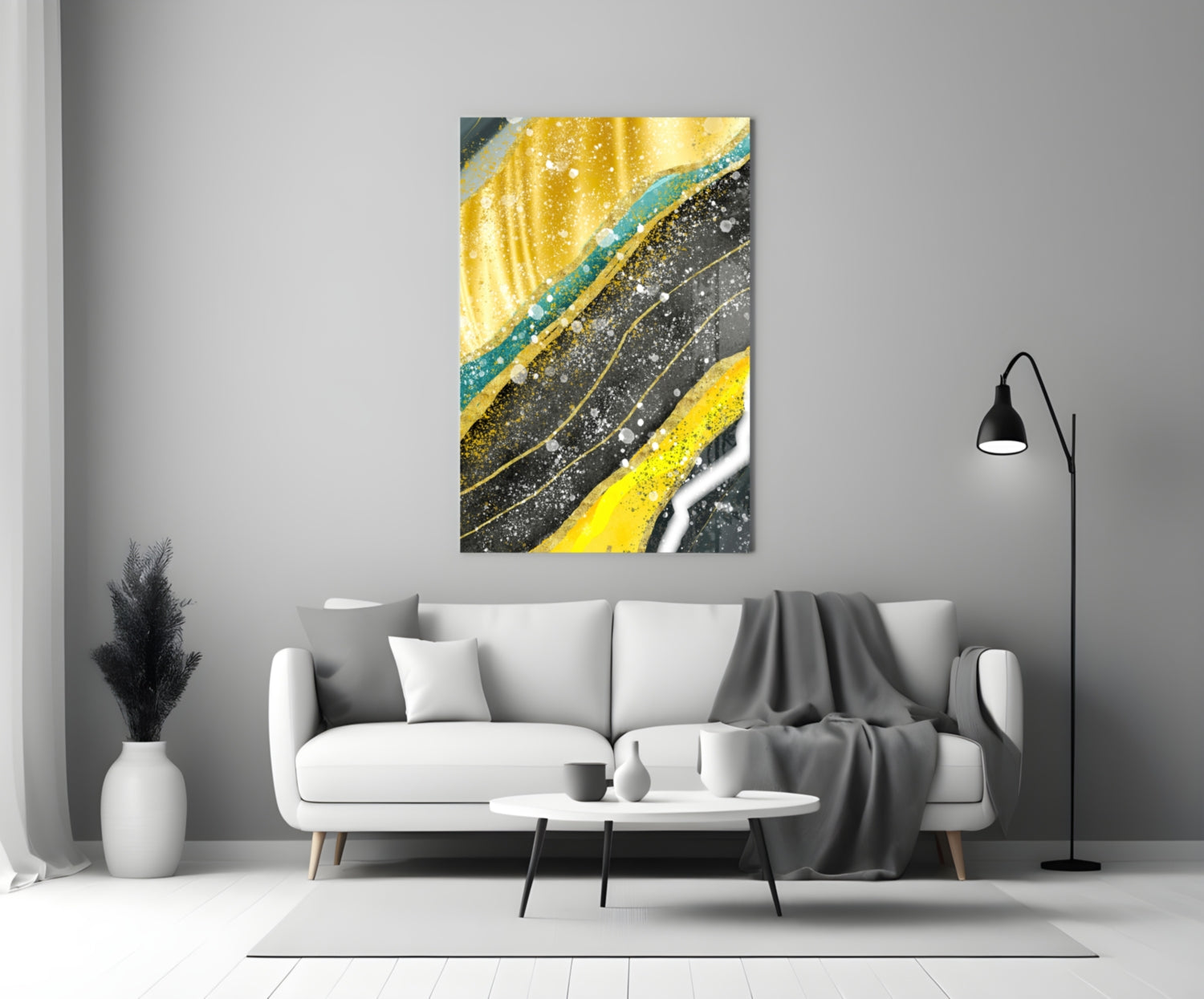 Marble  Glass Wall Art.