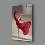 Fashion-dance panel bringing dramatic elegance to a contemporary bedroom