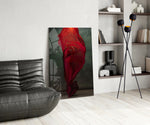 Ballerina panel adding editorial mood to a living room