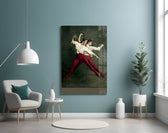 Fencing panel adding editorial mood to a living room