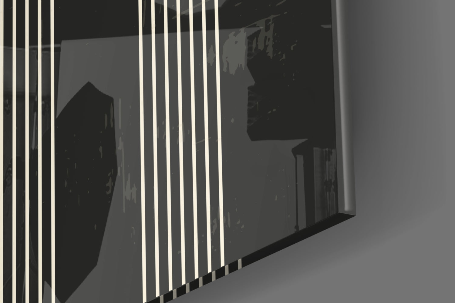 Three Dots Glass Wall Art.