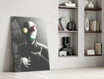 Juggler glass print enhancing a hallway with cinematic gravity