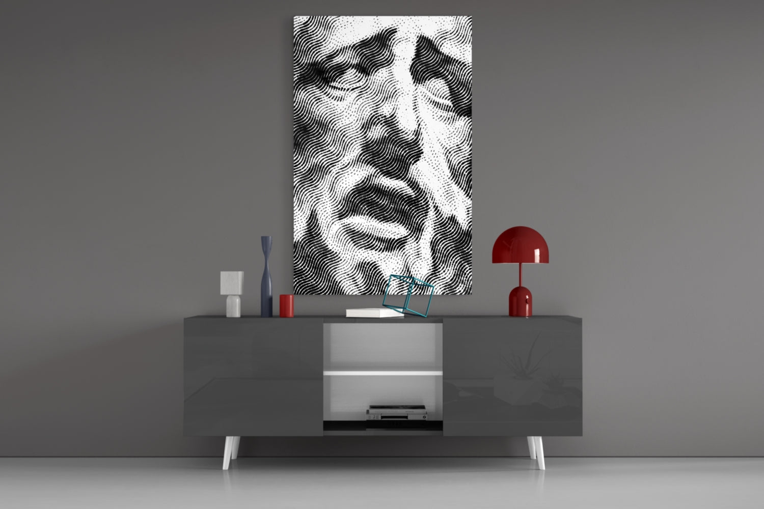 Melting Mind Glass Wall Art.