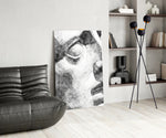 Shocked panel adding editorial mood to a living room