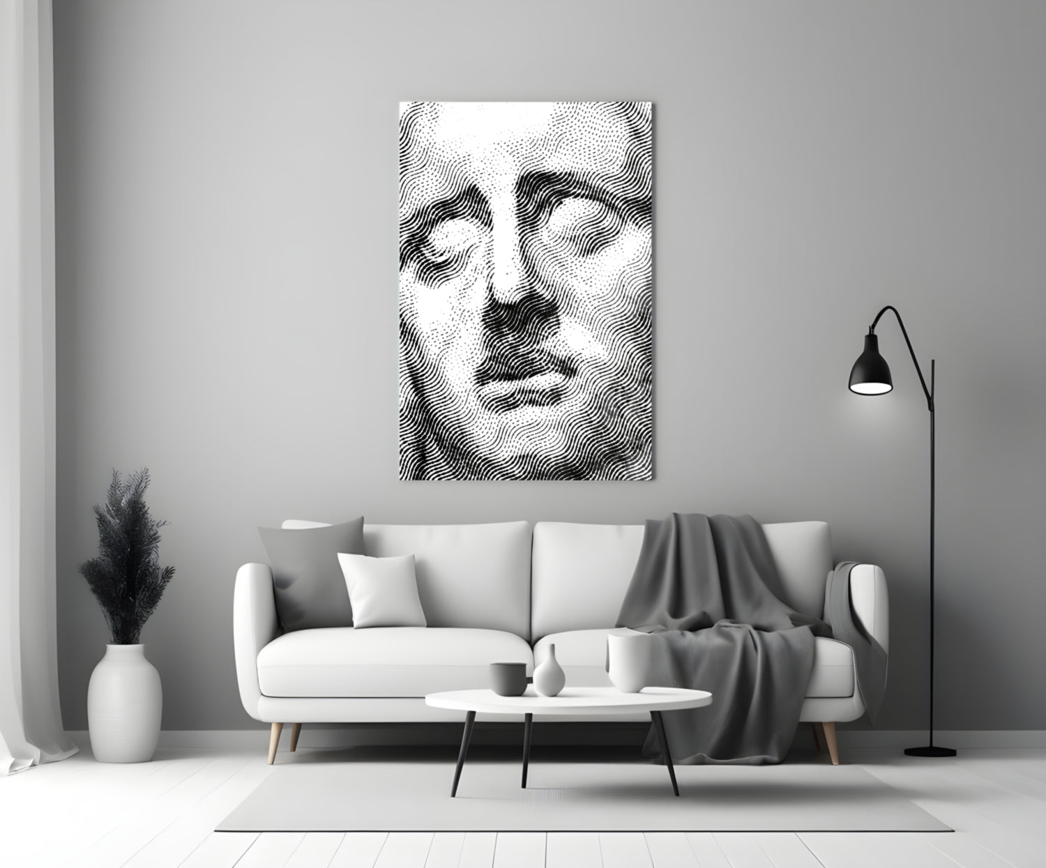 Sadness Glass Wall Art.