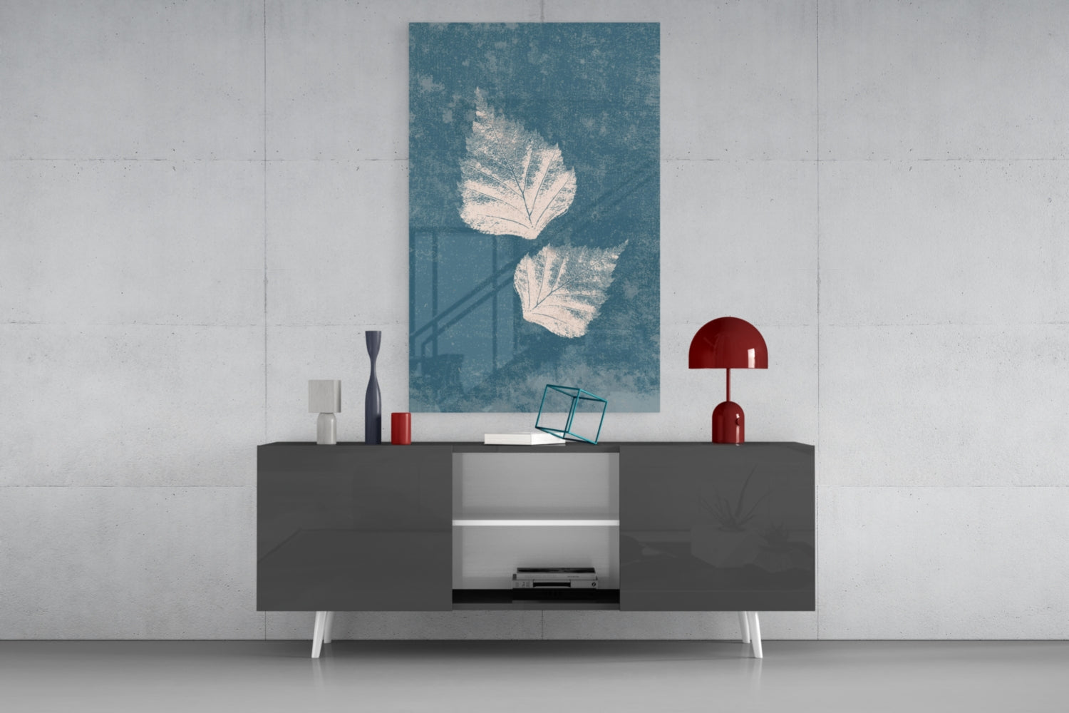 Falling Leaves Glass Wall Art.