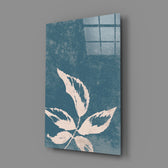 Botanical-minimalist panel bringing serene calm to a contemporary bathroom