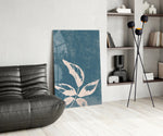 Leaves panel adding editorial calm to a hallway