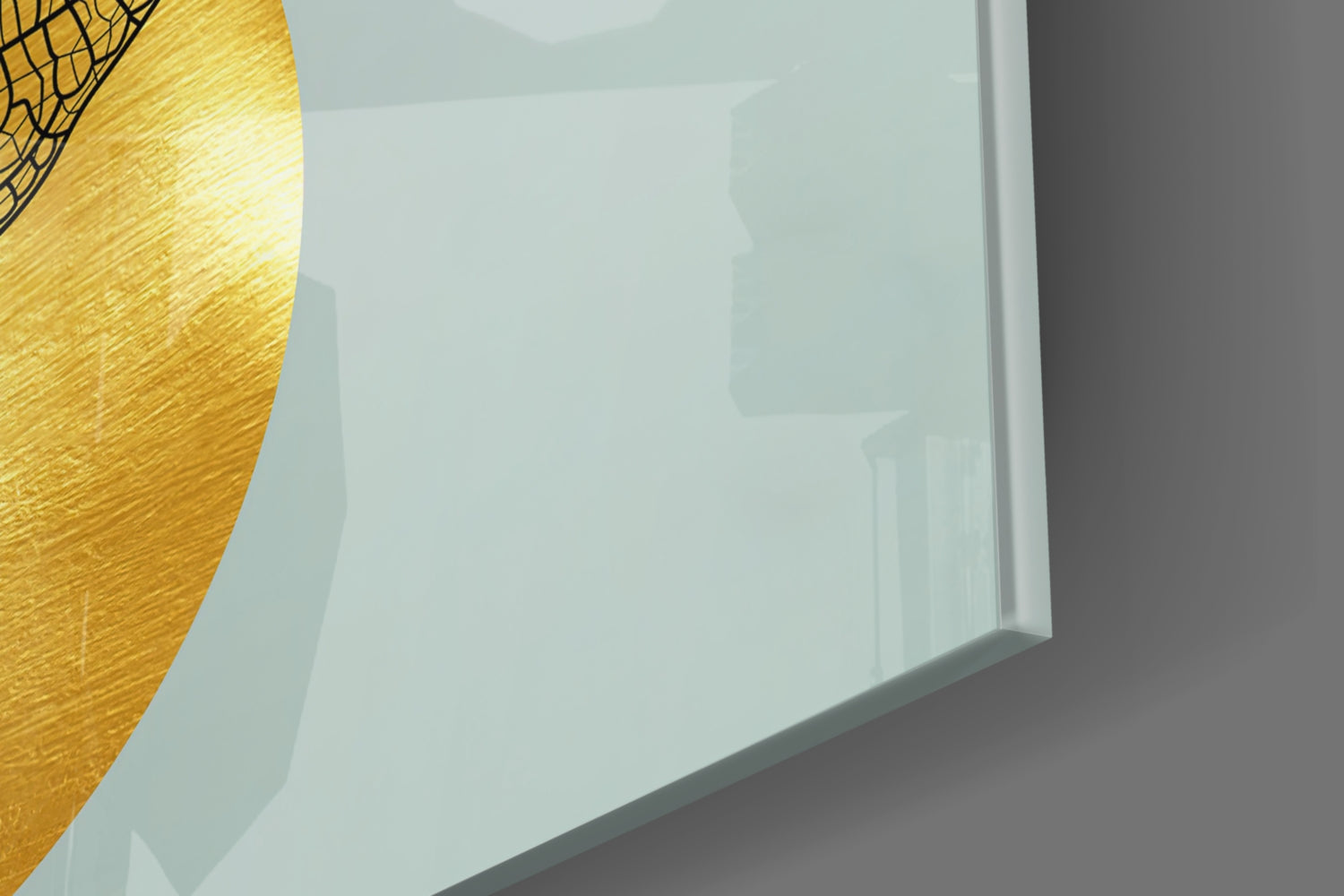 Tree on a Leaf Glass Wall Art.