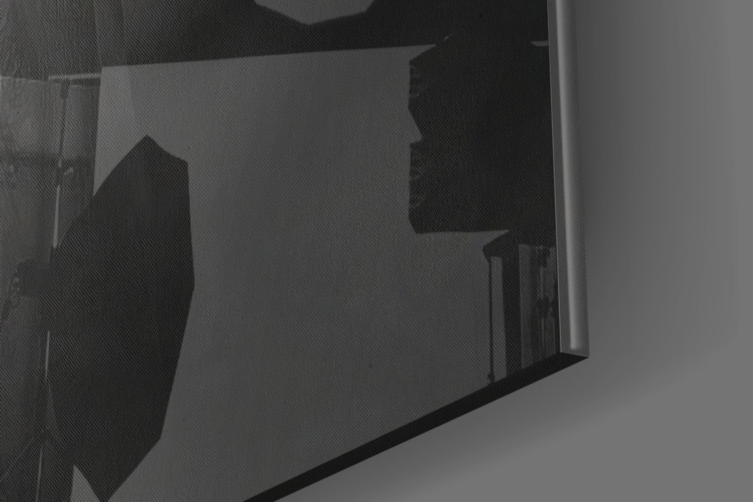 Blue Hat Glass Wall Art.