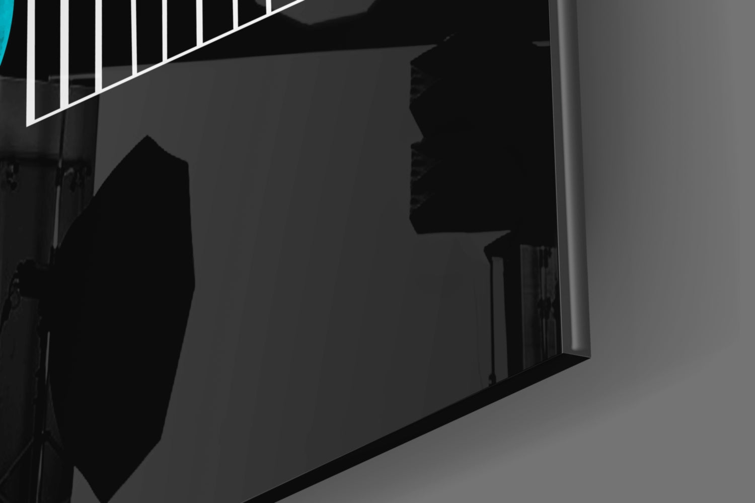 Dots Under the Rainbow Glass Wall Art.