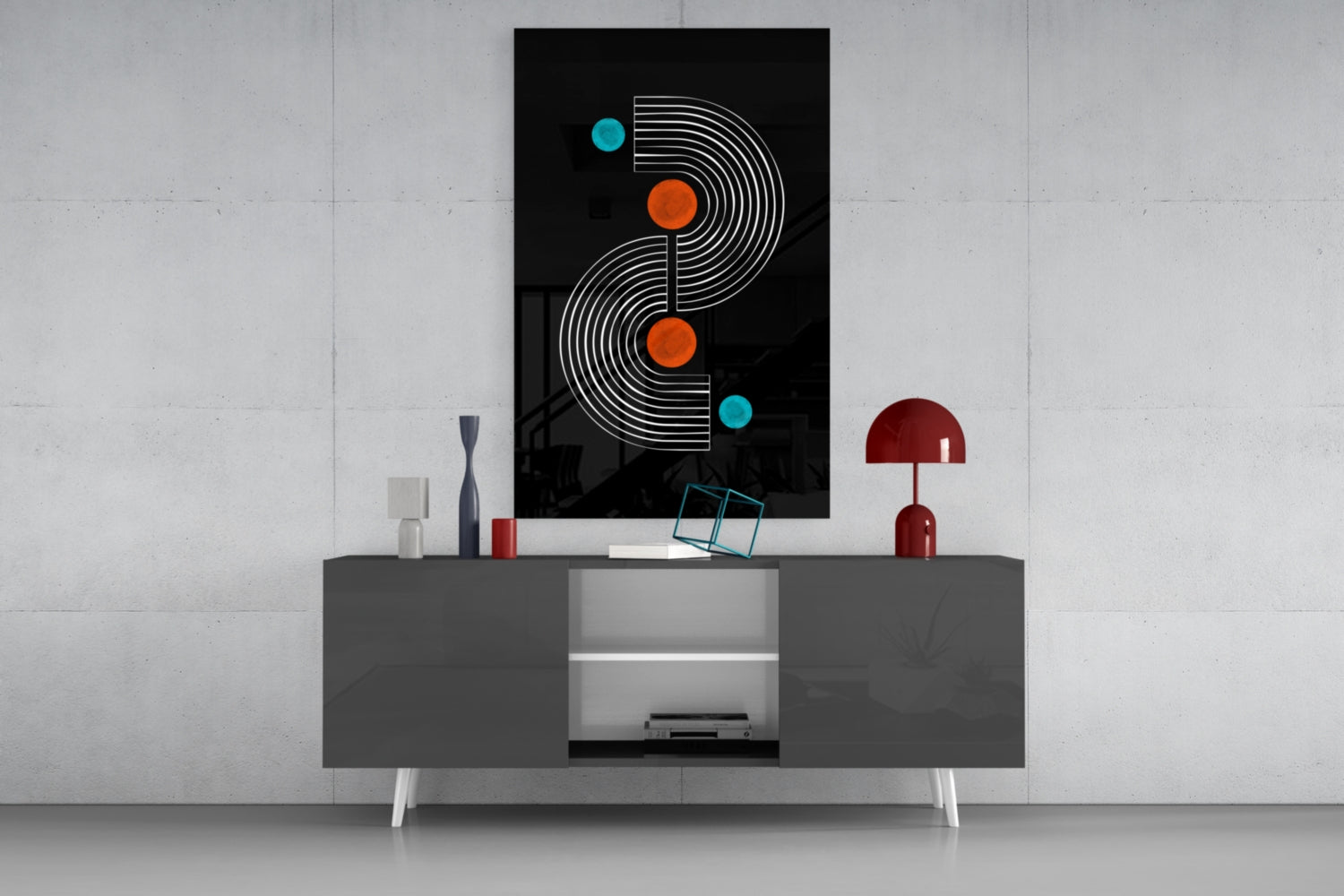 Pattern Glass Wall Art.