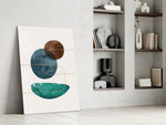Dance of Earth Colors glass print enhancing a living room with cinematic warmth