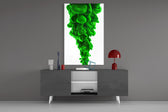 Green Layers panel catching daylight to reveal its dynamic flow
