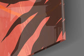Autumn Red artwork anchoring a wall with warm boho palette