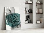Autumn Green glass print enhancing a hallway with cinematic warmth